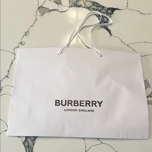 Burberry White Gift Bag 16.5 x 12”